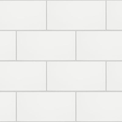 Merola Tile Projectos 7-3/4 in. x 3-7/8 in. Neve Matte Ceramic Subway Floor and Wall Subway Tile (11.46 sq. ft. / case) - Super Arbor