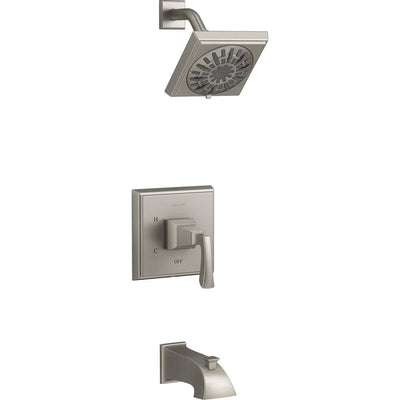 Kallan Rite-Temp Single-Handle 1-Spray Tub and Shower Faucet in Vibrant Brushed Nickel (Valve Included) - Super Arbor