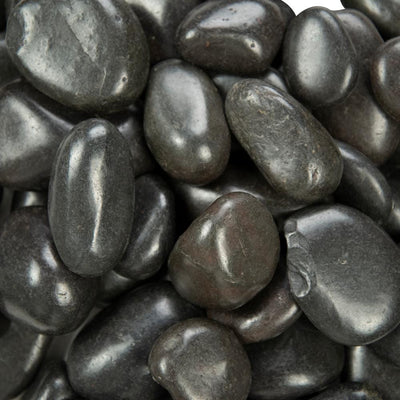 MSI Black Polished 0.5 cu. ft . 0.25 to 0.75 in. Pebbles 40 lb. Bag - Super Arbor