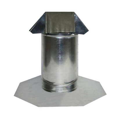 6 in. Adjustable Pitch Galvanized Steel Pipe Flashing