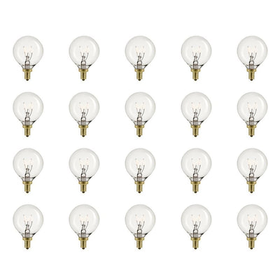 Globe Electric 5-Watt Vintage Edison G12 Incandescent Light Bulb (20-Pack) - Super Arbor