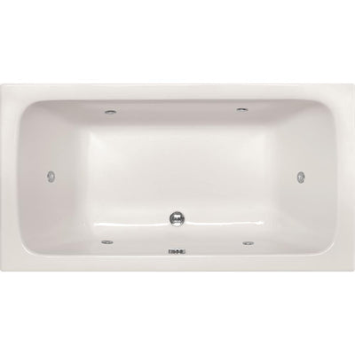 Kira 60 in. x 32 in. Rectangular Drop-in Air Bath Bathtub in White - Super Arbor