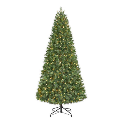 7.5 ft Festive Pine Pre-Lit LED Artificial Christmas Tree with 500 Color Changing Mini Lights - Super Arbor