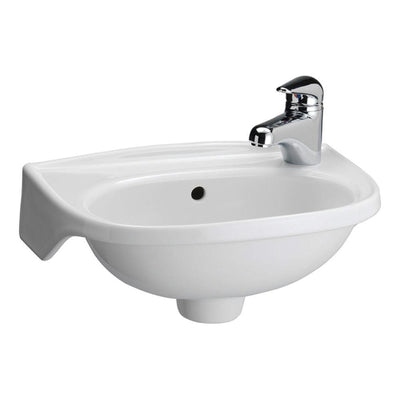 Tina Wall-Mounted Bathroom Sink in White - Super Arbor
