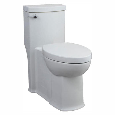 Boulevard FloWise Tall Height 1-Piece 1.28 GPF Single Flush Elongated Toilet with Concealed Trap-Way in White - Super Arbor