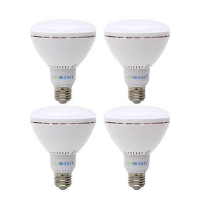 Viribright 65-Watt Equivalent (6000K) BR30 Dimmable 90+ CRI Flood LED Light Bulb, Daylight (4-Pack) - Super Arbor