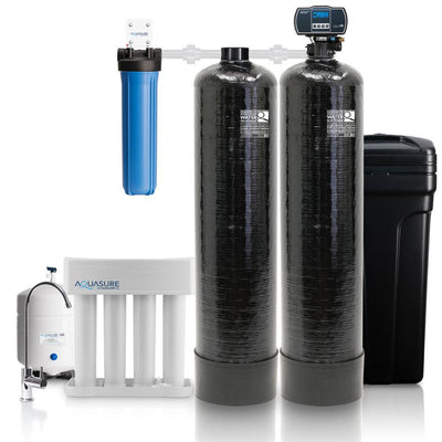 Signature Elite Whole House Water Treatment System with 64,000 Grain Water Softener - Super Arbor