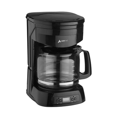 12-Cup Programmable Black Drip Coffee Maker with Automatic Shut-Off - Super Arbor
