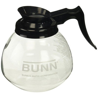12-Cup Commercial Glass Decanter, Black Handle, 42400.0101 - Super Arbor