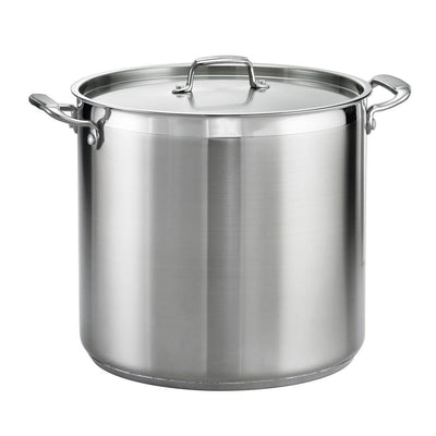 Gourmet 24 qt. Stainless Steel Stock Pot with Lid - Super Arbor