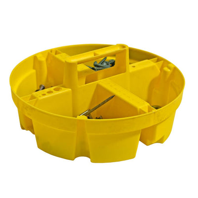 10 in. 4-Compartment Stacker Small Parts Organizer for Bucket Storage - Super Arbor