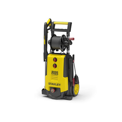 Stanley 2,000 PSI 1.4 GPM Electric Pressure Washer With 30 ft. Working Hose Reel, Detergent Tank, Spray Gun, 4 Nozzles and More - Super Arbor