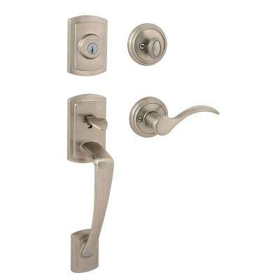 Kwikset 
    Avalon Satin Nickel Handle Only without Deadbolt with Tustin Door Lever with Microban Antimicrobial Technology - Super Arbor