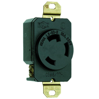 Pass & Seymour Turnlok 30 Amp 250-Volt NEMA L6-30R Locking Receptacle - Super Arbor