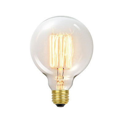 Globe Electric 60-Watt Incandescent G30 E26 Vintage Edison Vanity Tungsten Filament Light Bulb - Antique Edison - Super Arbor