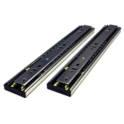 10 in. Push to Open Side Mount Full Extension Ball Bearing Drawer Slide with Installation Screws (1-Pair) - Super Arbor