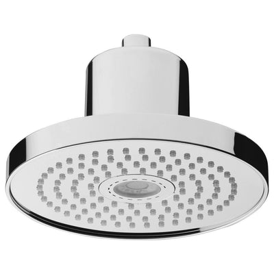 Light Techno 1-Pattern 2.5 GPM 7.87 in. Ceiling Mount Rain Shower Head with Rainbow LED Light in Chrome - Super Arbor