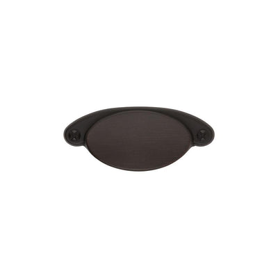 Ovaline 2-1/4 in. Center-to-Center Oil Rubbed Bronze Cup Pull - Super Arbor