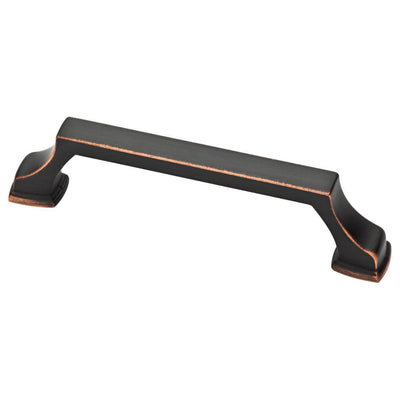 Brightened Opulence 3-3/4 in. (96 mm) Center-to-Center Bronze with Copper Highlights Drawer Pull - Super Arbor