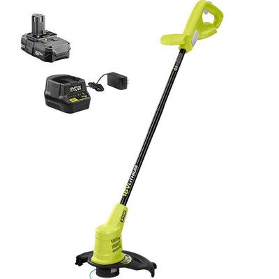 RYOBI 18-Volt ONE+ Lithium-Ion Cordless String Trimmer with 1.5 Ah Battery and Charger Included - Super Arbor