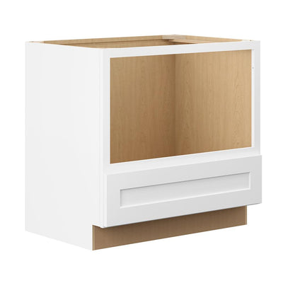 Shaker Ready To Assemble 30 in. W x 34.5 in. H x 24 in. D Plywood Specialty Base Kitchen Cabinet in Denver White