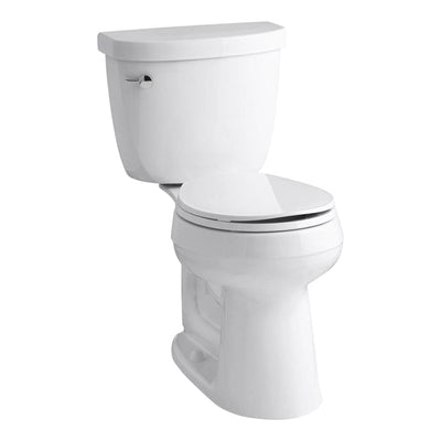 Cimarron Comfort Height 2-Piece 1.28 GPF Single Flush Round Toilet with AquaPiston Flush Technology in White - Super Arbor