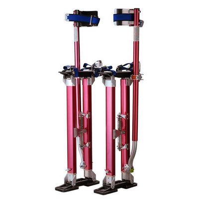24 in. to 40 in. Red Tall Guyz Professional Drywall Stilts - Super Arbor