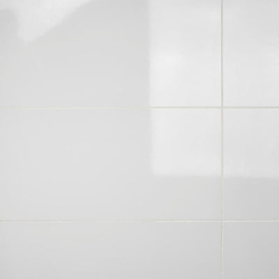 Merola Tile Solido Blanco Brillo 12-3/8 in. x 24-7/8 in. Ceramic Wall Tile (15.42 sq. ft. / case) - Super Arbor