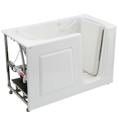 Gelcoat Standard Series 60 in. x 30 in. Right Hand Walk-In Whirlpool and Air Bath Tub with Quick Drain in White - Super Arbor