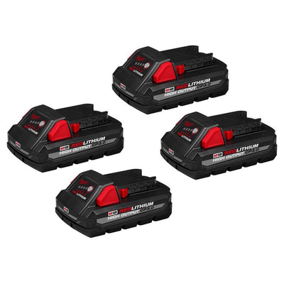 M18 18-Volt Lithium-Ion HIGH OUTPUT CP 3.0 Ah Battery Pack (4-Pack) - Super Arbor