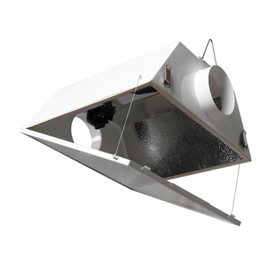 Double Ended Large Air Cooled with 6 in. Duct and Glass Panel Grow Light Reflector for up to 1000-Watt - Super Arbor