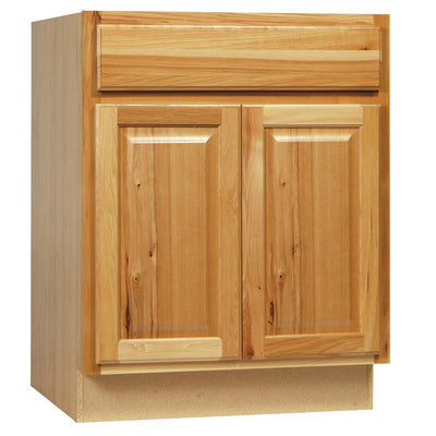 Hampton Assembled 24 x 34.5 x 21 in. Bathroom Vanity Base Cabinet in Natural Hickory