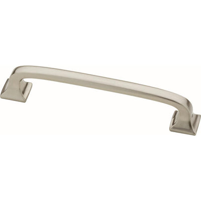 Essentials Lombard 4 in. (102mm) Center-to-Center Satin Nickel Drawer Pull (10-Pack) - Super Arbor