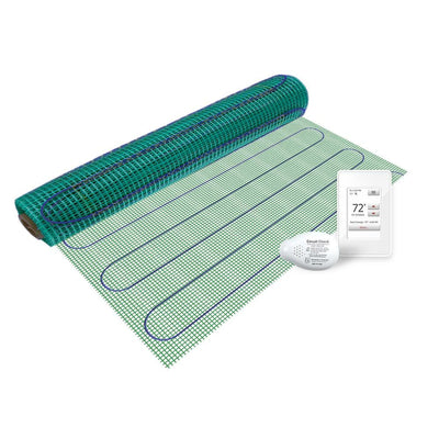 WarmlyYours TempZone 5 ft. x 36 in. 120-Volt Radiant Floor Heating Mat with Touch Screen Thermostat (Covers 15 sq. ft.) - Super Arbor