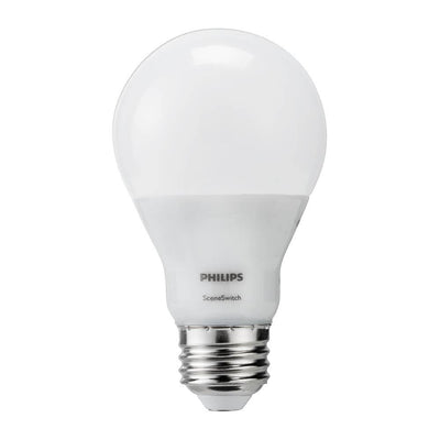 Philips 60-Watt Equivalent A19 SceneSwitch Energy Saving LED Light Bulb Daylight (5000K) - Super Arbor