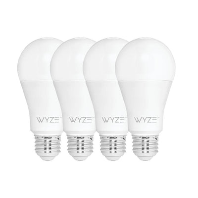 60-Watt Equivalent White 800 Lumens A19 Dimmable Wi-Fi LED Smart Light Bulb Tunable  Alexa and Google Assistant (4-Bulb)