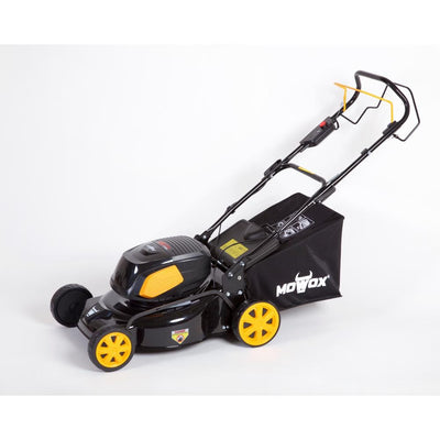 MOWOX 17 in. 40-Volt Battery Power RWD 3-in-1 Self Propelled Walk Behind Mower with High Wheel 4 Amp Battery Charger - Super Arbor