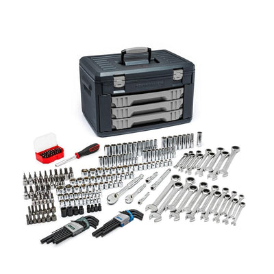 Mechanics Tool Set in 3-Drawer Storage Box (232-Piece) - Super Arbor