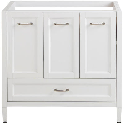 Claxby 36 in. W x 34 in. H x 21 in. D  Bath Vanity Cabinet Only in White - Super Arbor