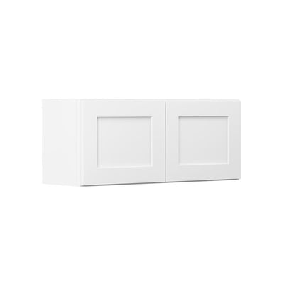 Shaker Ready To Assemble 36 in. W x 15 in. H x 12 in. D Plywood Wall Kitchen Cabinet in Denver White Painted Finish