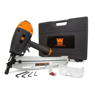 21-Degree Pneumatic Framing Nailer with Carrying Case - Super Arbor