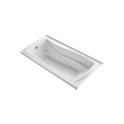 Mariposa 6 ft. Left-Hand Drain with Integral Tile Flange Soaking Tub in White - Super Arbor