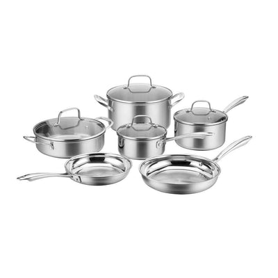 MultiClad 10-Piece Stainless Steel Cookware Set - Super Arbor