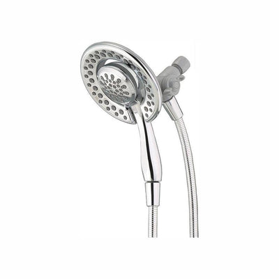 In2ition Two-in-One 4-Spray 6.1 in. Dual Wall Mount Fixed and Handheld Shower Head in Chrome - Super Arbor