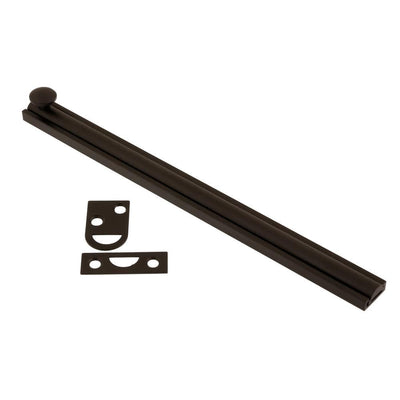 8 in. Solid Brass Oil-Rubbed Bronze Surface Bolt - Super Arbor