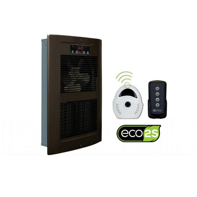 LPW ECO2S 240-Volt 2500-4500-Watt 8530-15354 BTU Electric Wall Heater in Oiled Bronze - Super Arbor