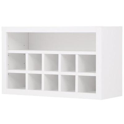 Hampton/Shaker Assembled 30x18x12 in. Wall Flex Kitchen Cabinet with Shelves and Dividers in Satin White - Super Arbor