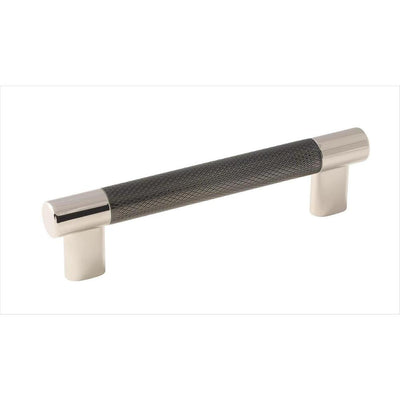 Esquire 5-1/16 in (128 mm) Center-to-Center Polished Nickel/Gunmetal Cabinet Drawer Pull