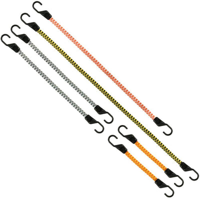 Flat Bungee Cord Assorted (6-Pack) - Super Arbor