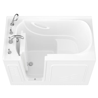 HD Series 30 in. x 53 in. Left Drain Quick Fill Walk-In Soaking Bathtub in White - Super Arbor